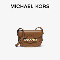 MICHAEL KORS 邁克·科爾斯 MK女包Hally皮質(zhì)馬鞍包斜挎包 迷你 棕色