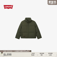 Levi's 李維斯 24秋季男士簡約休閑經(jīng)典無帽御寒羽絨服外套 綠色 M