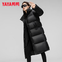 YAYA 鴨鴨羽絨服 鴨鴨 奢金羽絨服 女士長(zhǎng)款過(guò)膝面包服