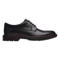 Clarks 其樂 男式 Burchill Derby, 黑色皮革, 11 UK