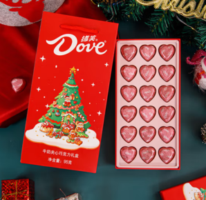 Dove 德芙 心語巧克力圣誕節(jié)禮盒5.3g-18粒