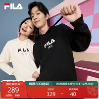 FILA 斐樂 情侶連帽衛(wèi)衣加絨運(yùn)動(dòng)上衣