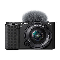 SONY 索尼 ZV-E10 APS-C畫幅 微單相機(jī) 黑色 E PZ 16-50mm F3.5 OSS 變焦鏡頭 單頭套機(jī)