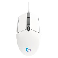logitech 羅技 G102 二代 有線鼠標 8000DPI RGB 白色