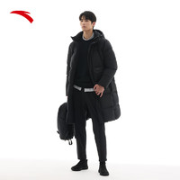 ANTA 安踏 三層速暖羽絨丨中長款四防羽絨服 男 冬季連帽防風(fēng)保暖外套