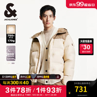 杰克瓊斯 杰克·瓊斯（JACK&JONES）750蓬松度短款連帽羽絨服