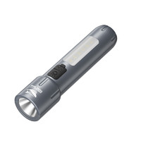 微笑鯊 強光手電筒小型迷你led超亮多功能家用戶外學(xué)生老人應(yīng)急照明燈 帶側(cè)燈 小/USB/