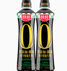 廚邦 醬油零添加原汁特級生抽 500ml*2