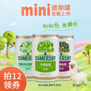 Carlsberg 嘉士伯 Somersby 夏日紛 蘋果青檸味果酒200ml*12罐