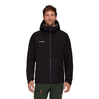 MAMMUT 猛犸象 Crater 男款防風防水登山夾克透氣耐磨GTX硬殼沖鋒衣 0001-黑色 M