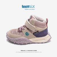 TEENMIX 天美意 童鞋兒童運(yùn)動(dòng)鞋加絨保暖高幫女童二棉鞋子大童 紫色 37碼