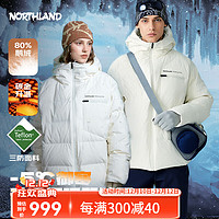 NORTHLAND 諾詩(shī)蘭 羽絨服防寒保暖可升溫高蓬鵝絨羽絨外套防潑防油污 極地白色 175