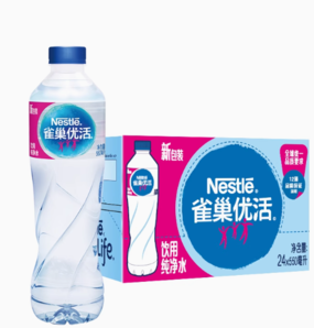 百億補貼！Nestlé Pure Life 雀巢優(yōu)活 純凈水 550ml*24瓶