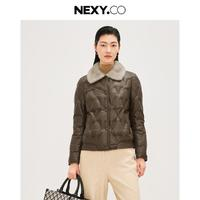 NEXY.CO 奈蔻 休閑都市毛皮羽絨服 XP00212A5