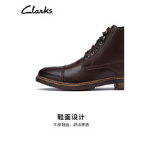 Clarks 其樂 工裝馬丁靴其樂男士復(fù)古流行潮流系帶男皮靴261623477 40