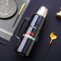 THERMOS 膳魔師 SK-2020高真空不銹鋼戶外旅行保溫壺 2000ml 藍(lán)色