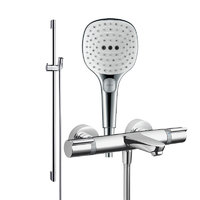 hansgrohe 漢斯格雅 飛雨系列 265214+15348+27610 恒溫花灑龍頭套裝 方形