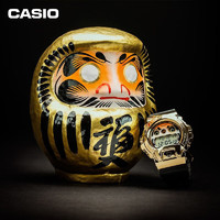 CASIO 卡西歐 G-SHOCK達(dá)摩聯(lián)名款 男士石英腕表 GM-6900GDA-9PR