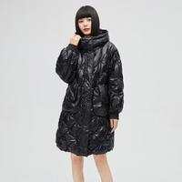ERAL 艾萊依 女式連帽長(zhǎng)款羽絨服