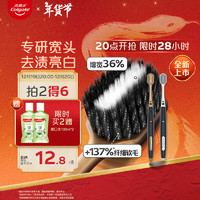 Colgate 高露潔 48孔寬頭成人男士專(zhuān)用牙刷超細(xì)軟毛炭絲護(hù)齦2支（拍2贈(zèng) 漱口水100ml*2）