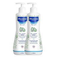 Mustela 妙思樂 兒童洗發(fā)水沐浴露二合一500ml*2 寶寶專用洗發(fā)露沐浴露 法國進口