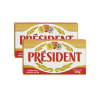 PRéSIDENT 總統(tǒng) 法國(guó)進(jìn)口淡味黃油 500g*2