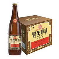 SNOWBEER 雪花 經(jīng)典沈陽(yáng)老雪花 棕瓶 640mL 12瓶 整箱裝（贈(zèng)雪花啤酒 全麥5號(hào)1L*2瓶）