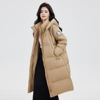 雪中飛 女式中長(zhǎng)款羽絨服高品質(zhì)鴨絨外套