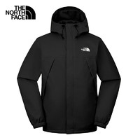 THE NORTH FACE 北面 沖鋒衣男山系黑武士戶外登山露營(yíng)夾克單層外套 黑色 M