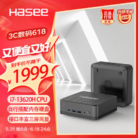 Hasee 神舟 戰(zhàn)神mini i7D 迷你臺(tái)式電腦商用準(zhǔn)系統(tǒng)（酷睿十三代i7-13620H 10核心16線程）