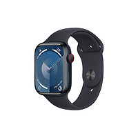 Apple 蘋(píng)果 Watch Series 9 智能手表 GPS款 45mm 午夜色 橡膠表帶 S/M