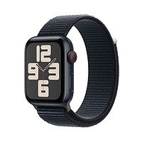 Apple 蘋果 Watch SE 2023款 智能手表 GPS+蜂窩版 44mm 午夜色 回環(huán)式運(yùn)動(dòng)型表帶