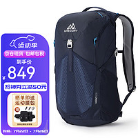 GREGORY 格里高利 戶外背包 NANO蜂鳥系列登山雙肩包 男女徒步旅行輕量背包 24L 海軍藍