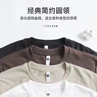Gap 蓋璞 400g重磅純棉圓領雙面德絨打底衫品質通勤男裝