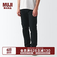 MUJI 無印良品 無印良品 MUJI 男式 彈力 牛仔 修身褲 AEA18A2S 黑色 30inch