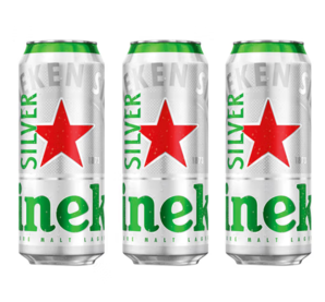 Heineken 喜力 星銀啤酒 500ml*3聽(tīng)