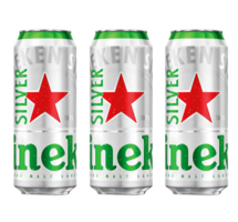 Heineken 喜力 星銀啤酒 500ml*3聽