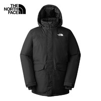 THE NORTH FACE 北面 羽絨服男戶外防水保暖鵝絨4U81 黑色/JK3 XL