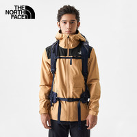 THE NORTH FACE 北面 沖鋒衣男戶外舒服防風硬殼夾克外套7QR5 黃色/KOM XL