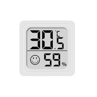 1 家用電子溫濕度計(jì)室內(nèi)干濕家用溫濕度顯示器迷你便攜高精度壁掛式靜音 白色小巧款