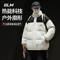 GLM 棉服 男款冬季加絨加厚三防 白