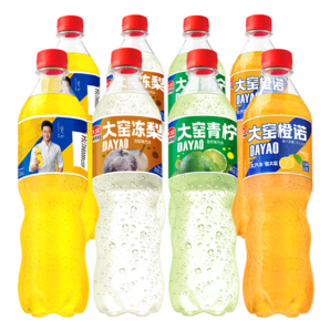 加量裝，大窯 嘉賓凍梨/青檸/鳳梨/荔枝果味碳酸飲料520mL*8瓶