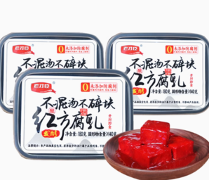 老才臣 0添加紅方豆腐乳 180g*3盒