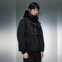 GXG 男士?jī)杉竭B帽短款羽絨  GEX1D2528424