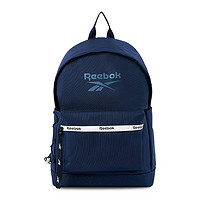 Reebok 銳步 簡(jiǎn)約雙肩包 防潑水通勤電腦包 書(shū)包  男女同款 藍(lán)色