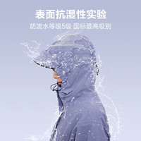 某東京造 三合一沖鋒衣 暴雨級防水女款 霧紫色 M
