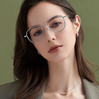 essilor 依視路 A4防藍光 高清耐磨 金屬-全框-3216BK-黑色+1.60現(xiàn)片*2