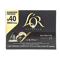 L'OR 法國黑咖啡膠囊 強度11- 芮斯萃朵40粒 適用雀巢Nespresso