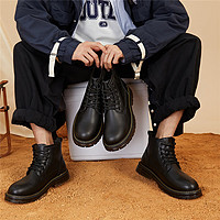 Semir 森馬 官方正品男款馬丁靴2024秋季新款厚底休閑時(shí)尚工裝靴英倫風(fēng) 106822146139 41