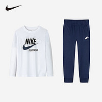 NIKE 耐克 兒童長袖T恤+長褲 2件套